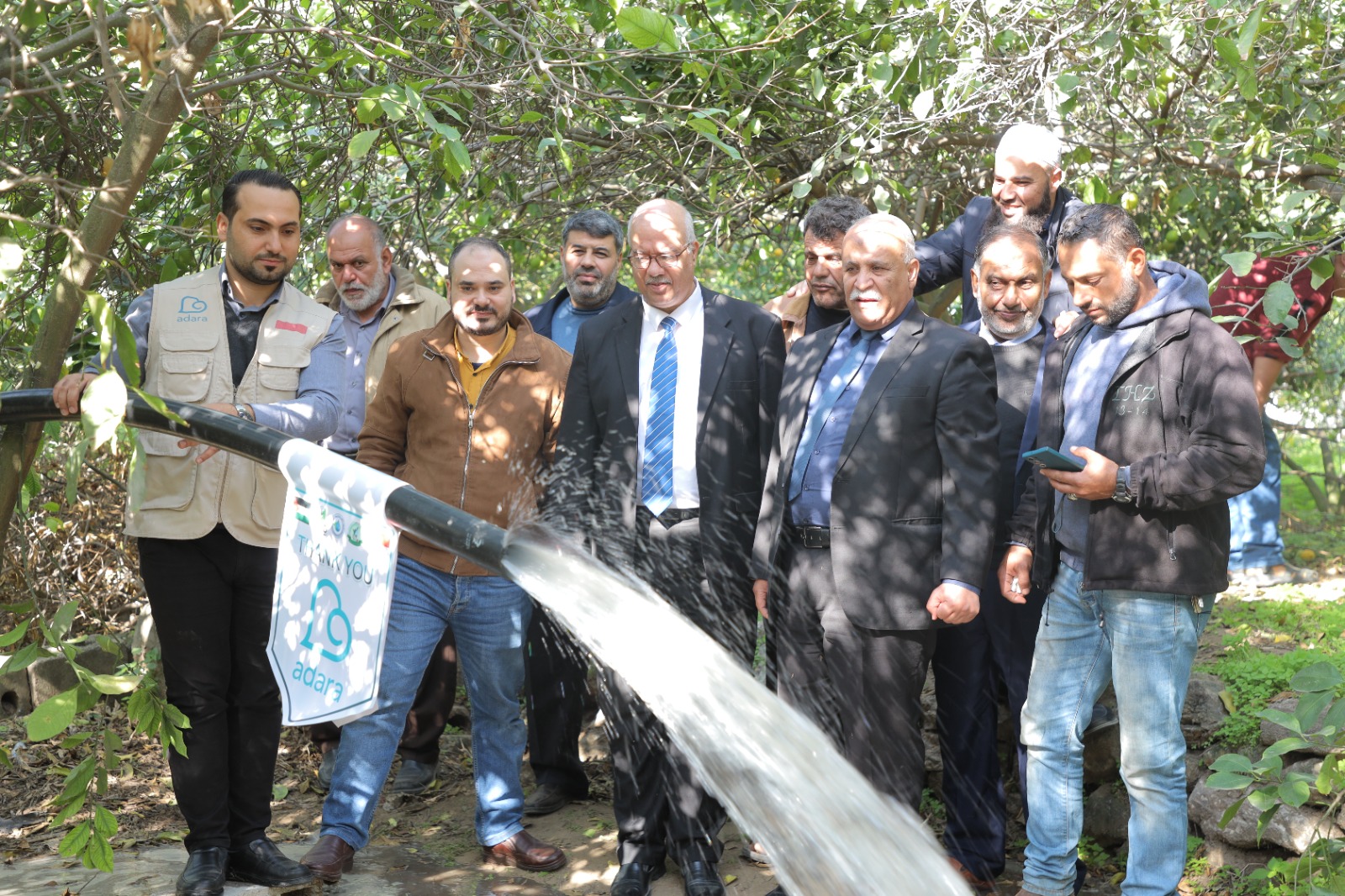 بالتعاون مع وزارة الزراعة  سلطة المياه وجودة البيئة تفتتح بئر زراعي متضرر من الحروب الاسرائيلية